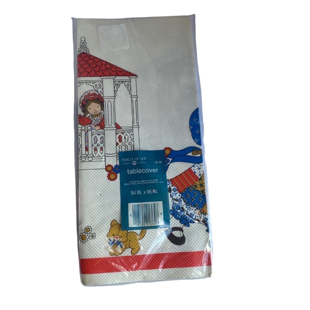 Vtg 1984 Holly Hobbie Girl American Greetings Tablecover 54"x96" Unopened Sealed